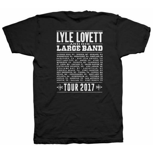 Lyle Lovett and his Large Band 2017 Tour T-Shirt