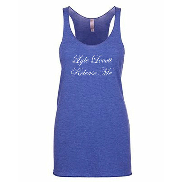 Lyle Lovett - Release Me Racerback Juniors Tank Top