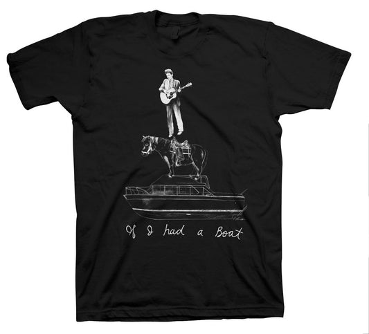 Lyle Lovett - If I Had A Boat (Black T-Shirt)
