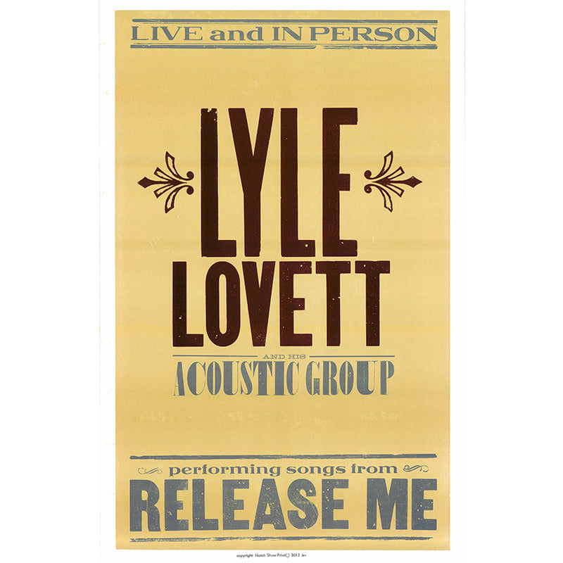 Lyle Lovett - Acoustic Group Poster