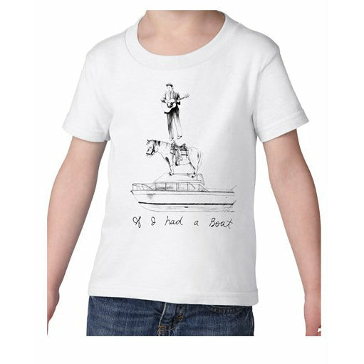 Lyle Lovett - If I Had A Boat Toddler Tee - White