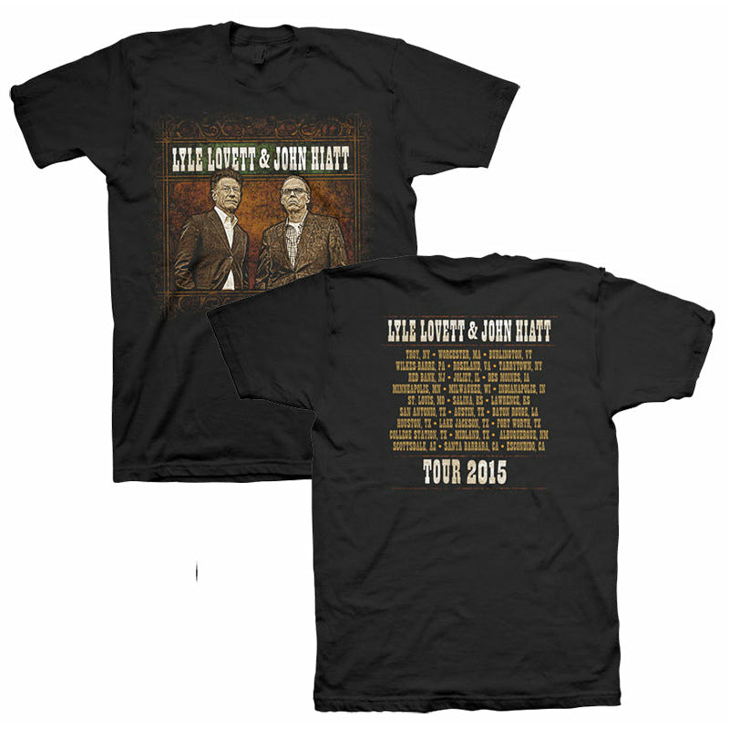 Lyle Lovett & John Hiatt 2015 Tour T-Shirt