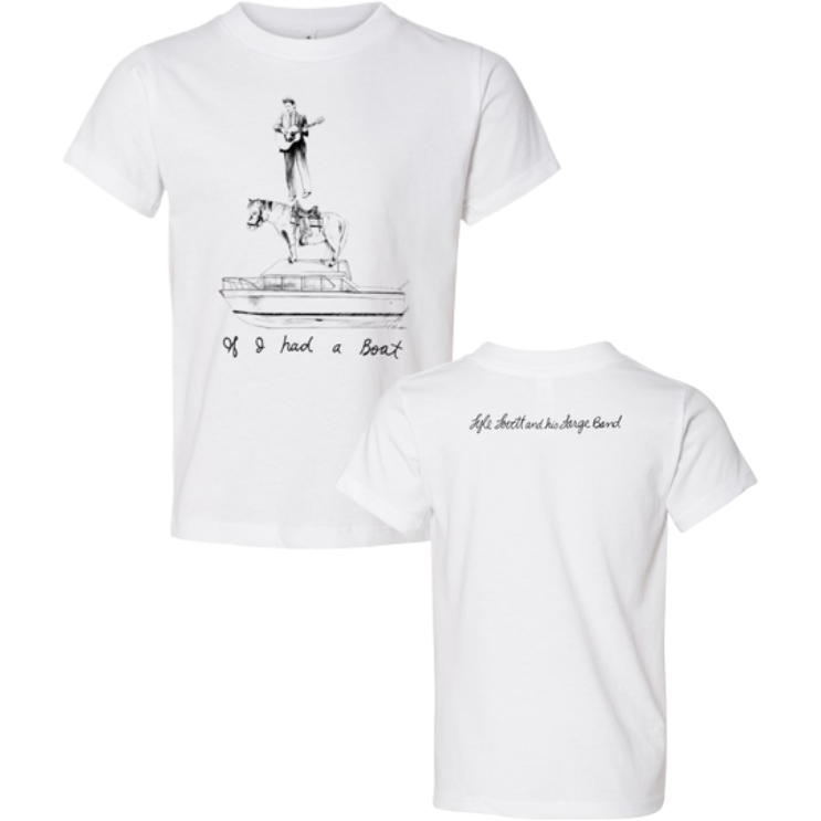 Lyle Lovett - If I Had A Boat Toddler Tee - White